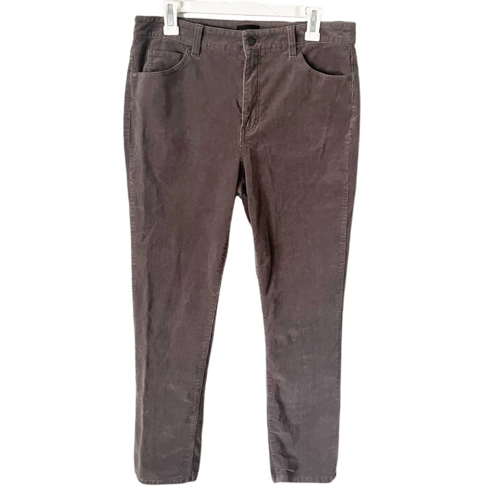 Talbots Pants‎ Women's 10 Corduroy Straight Leg Pants Brown Gray